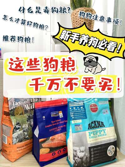 新手养狗避坑指南：这几种狗粮千万别买